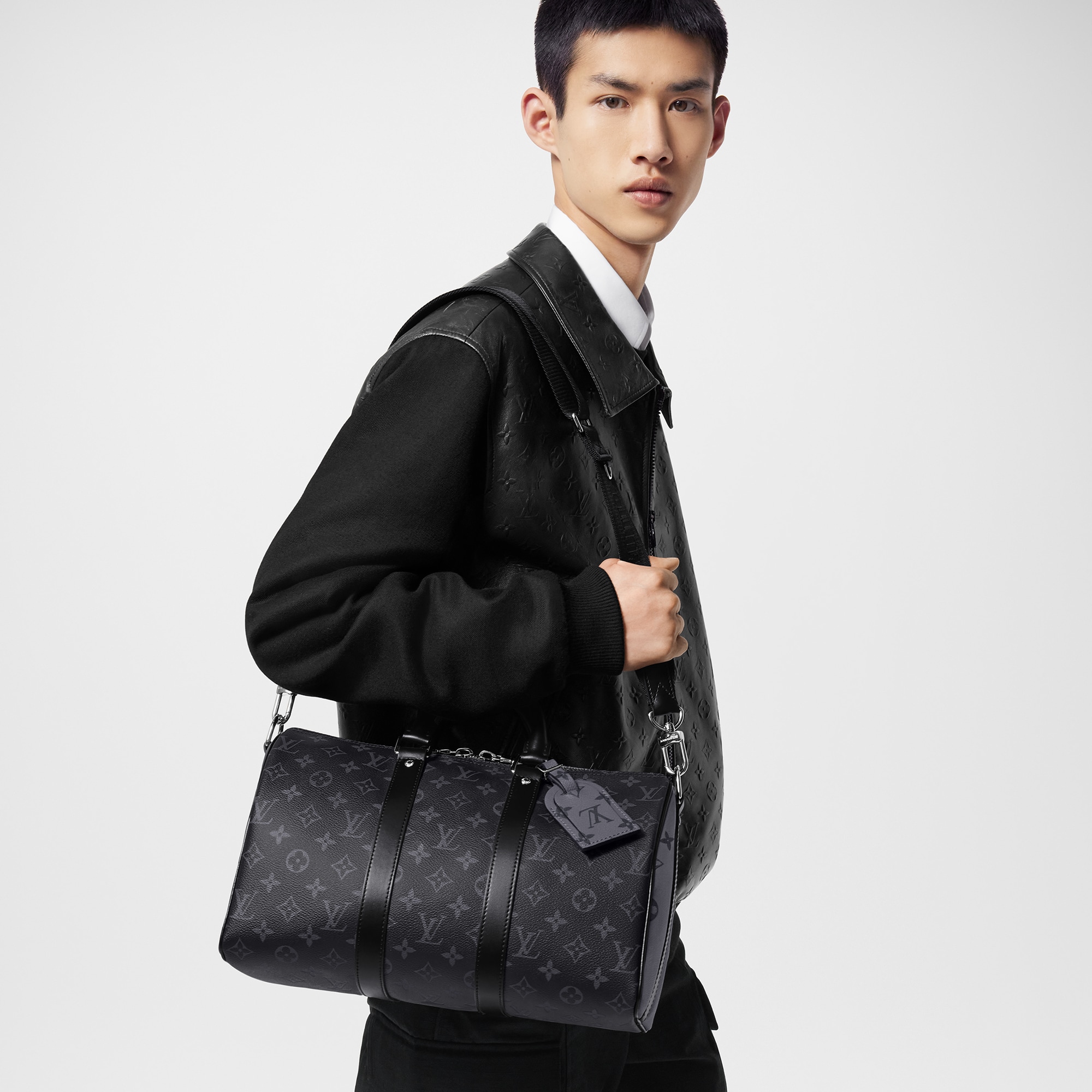 新品 LOUIS VUITTON Keepall 35 定価¥438,900 Keepall Bandoulière 35 Monogram Eclipse - Bags | LOUIS VUITTON